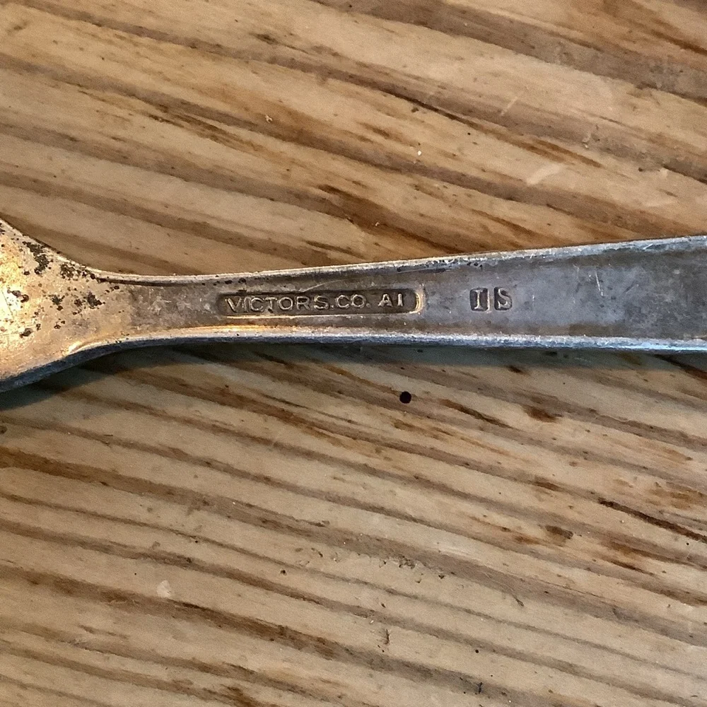 Antique Vintage Set of 3 Mismatched Silver Plate Butter Knives